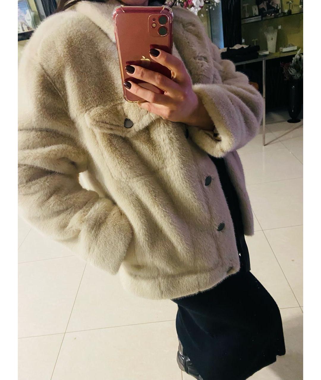 SEVENTY Бежевая шуба, фото 6