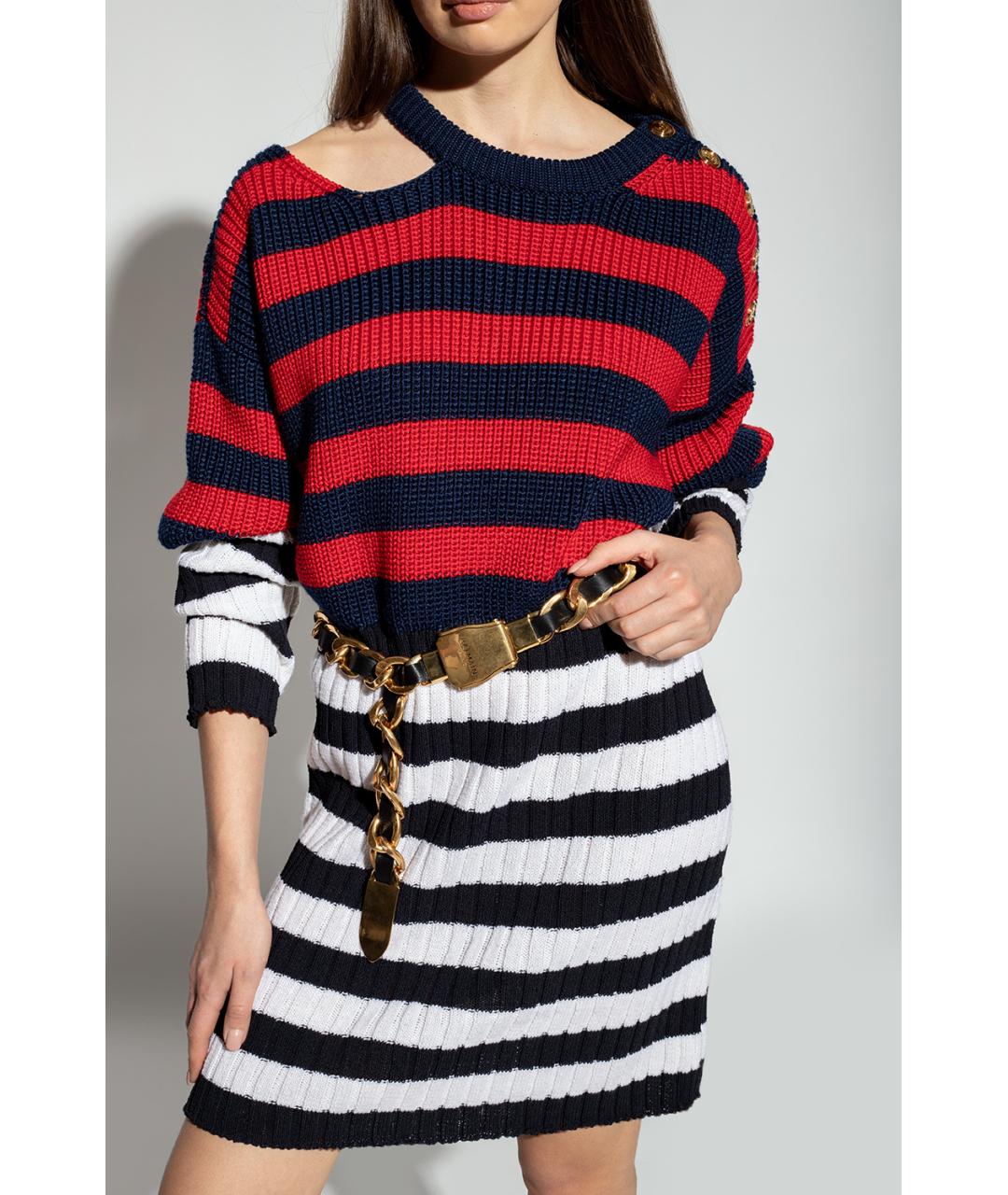 BALMAIN Мульти шерстяное повседневное платье, фото 5