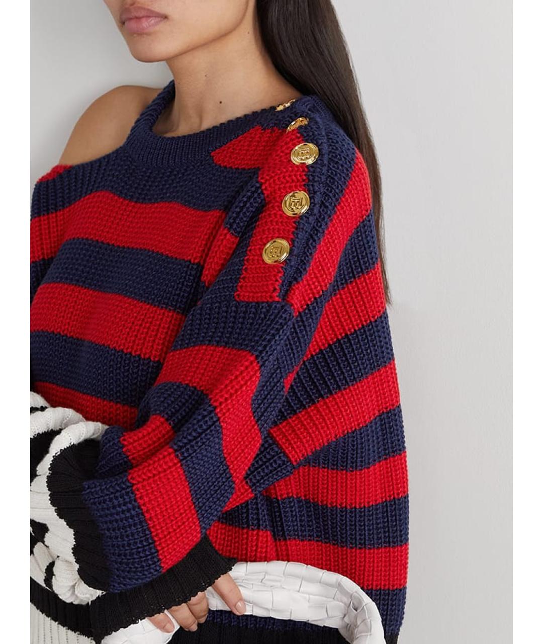 BALMAIN Мульти шерстяное повседневное платье, фото 4