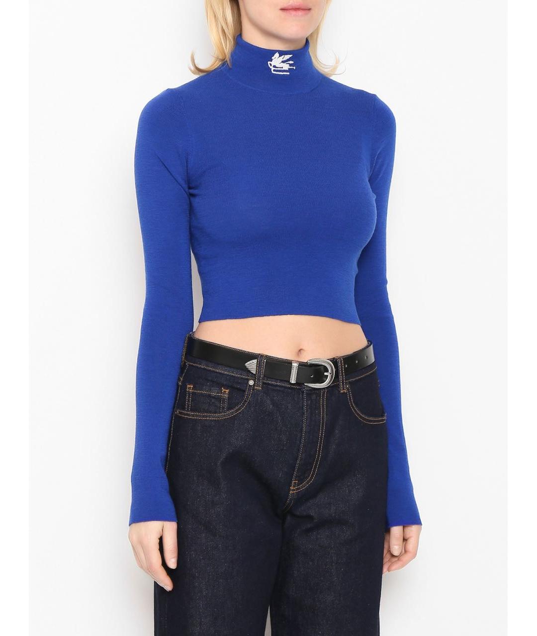 ETRO Синяя водолазка, фото 4
