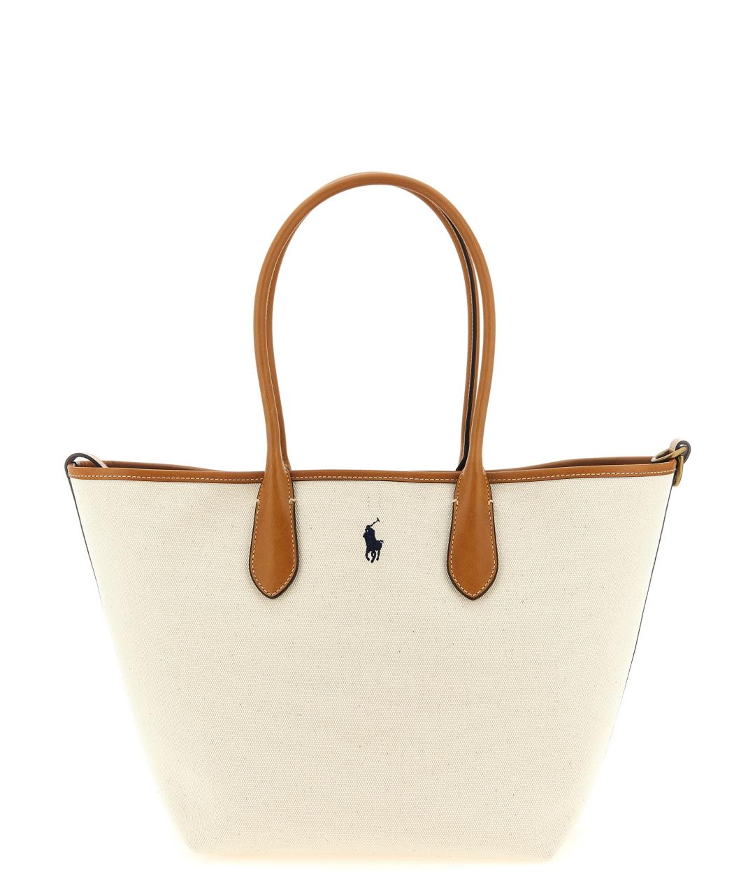 POLO RALPH LAUREN Коричневая хлопковая сумка тоут, фото 1