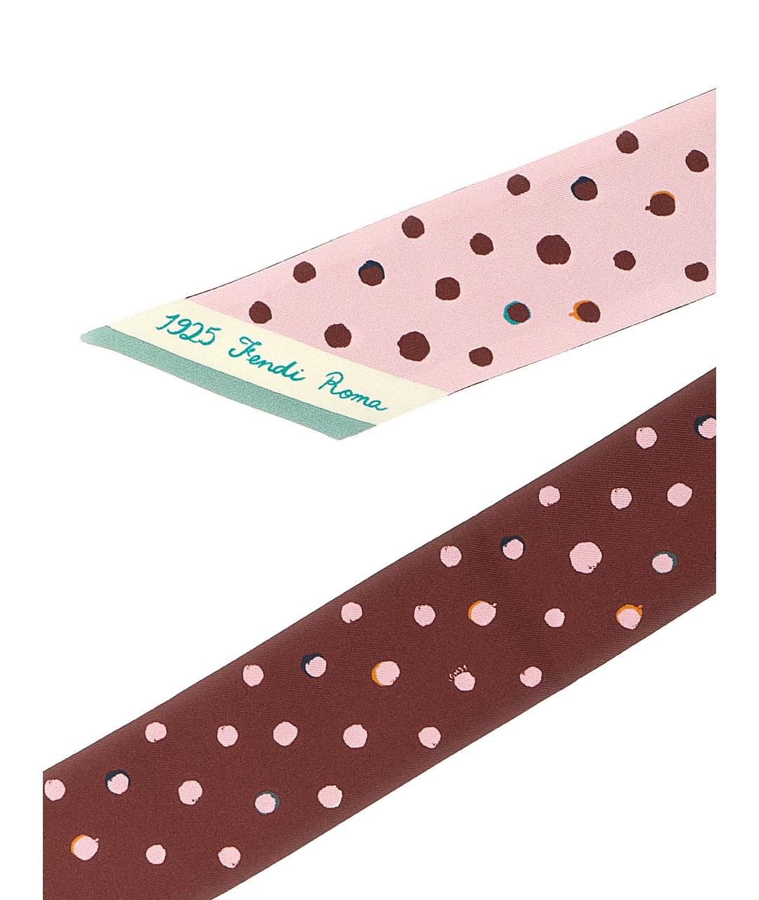 FENDI Мульти шелковый шарф, фото 3