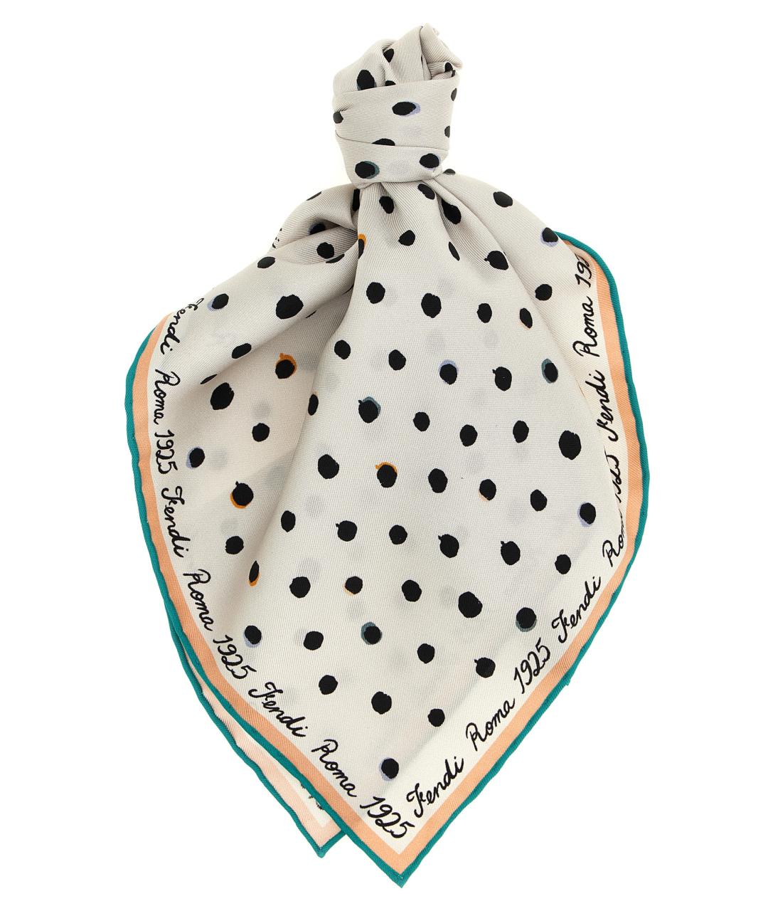 FENDI Мульти шелковый платок, фото 1