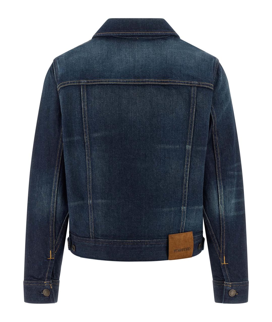 TOM FORD Синяя хлопковая куртка, фото 2