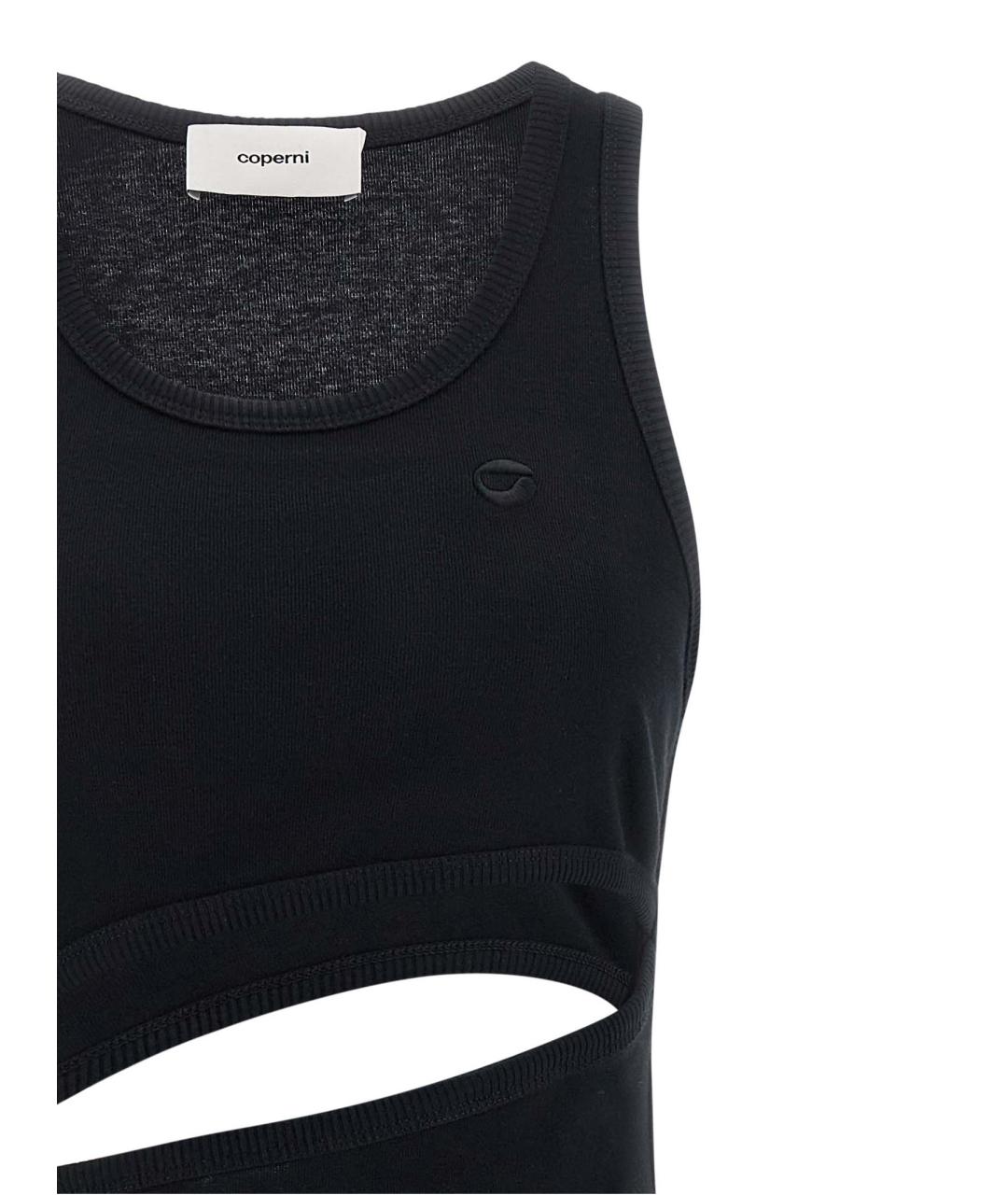 COPERNI Черное хлопковое повседневное платье, фото 3