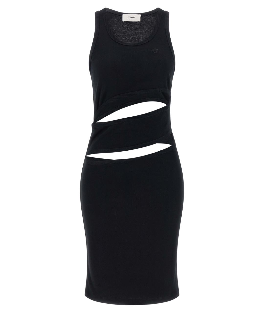 COPERNI Черное хлопковое повседневное платье, фото 1