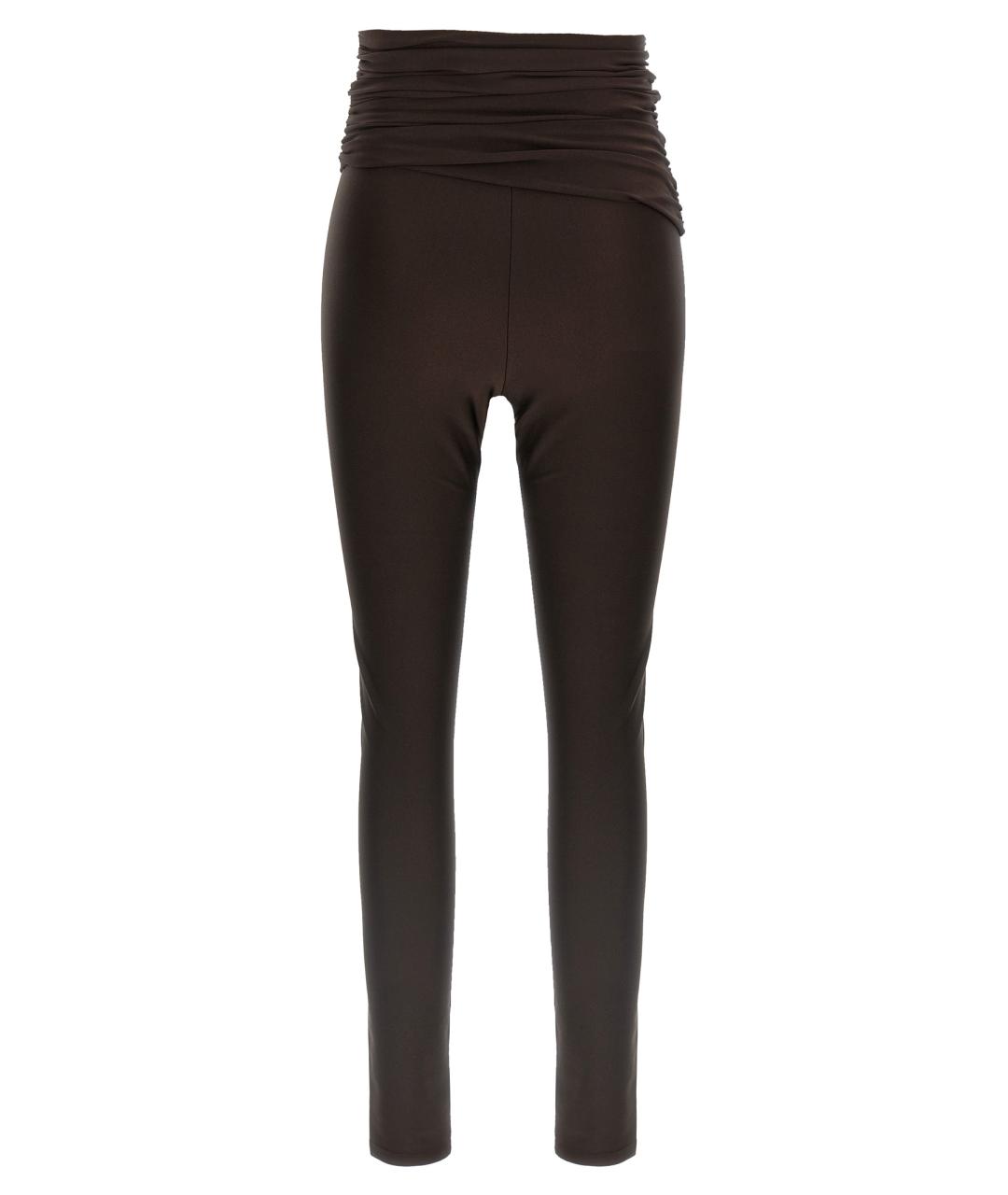 THE ANDAMANE Коричневые полиамидовые леггинсы и велосипедки, фото 2