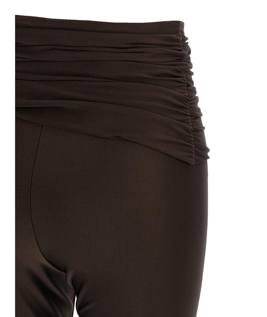 THE ANDAMANE Коричневые полиамидовые леггинсы и велосипедки, фото 4