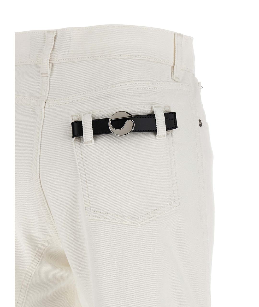 COPERNI Белые хлопковые прямые джинсы, фото 4