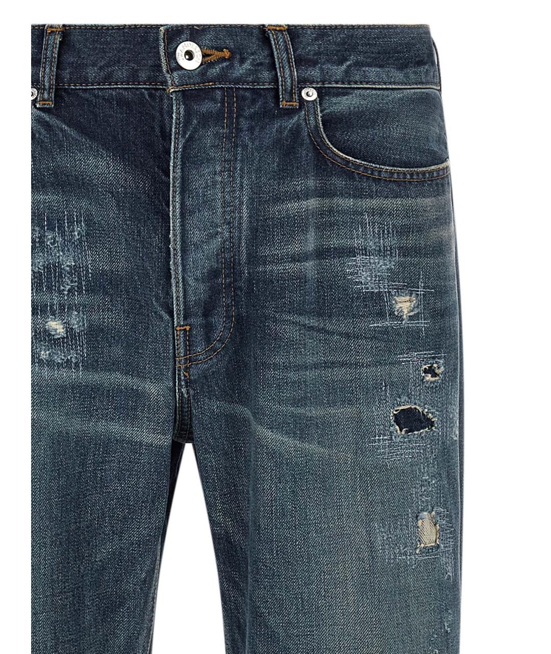 J.W.ANDERSON Синие хлопковые прямые джинсы, фото 3