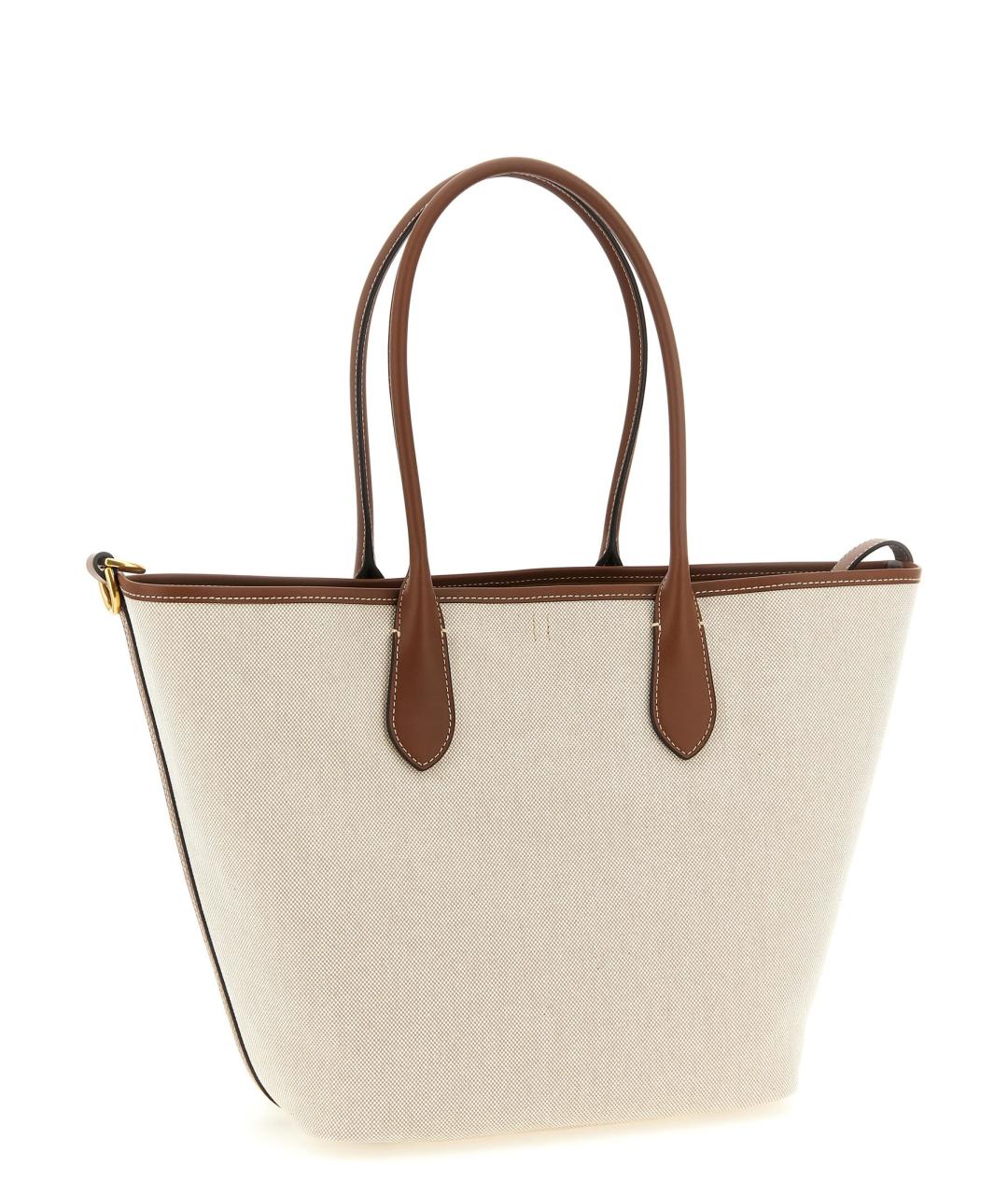 POLO RALPH LAUREN Коричневая хлопковая сумка тоут, фото 2