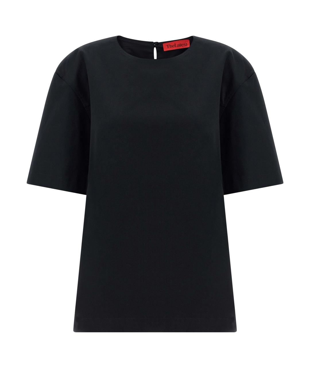 THELATEST Черная хлопковая футболка, фото 1