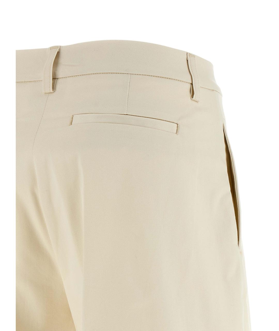 THELATEST Белые хлопковые прямые брюки, фото 4