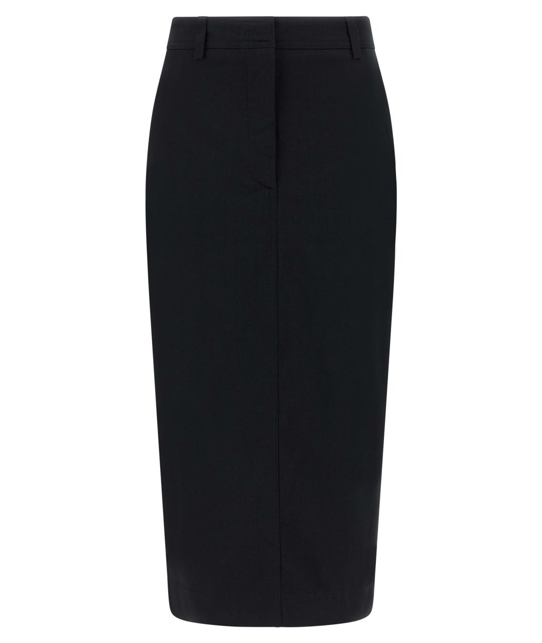 THELATEST Черная хлопковая юбка миди, фото 1