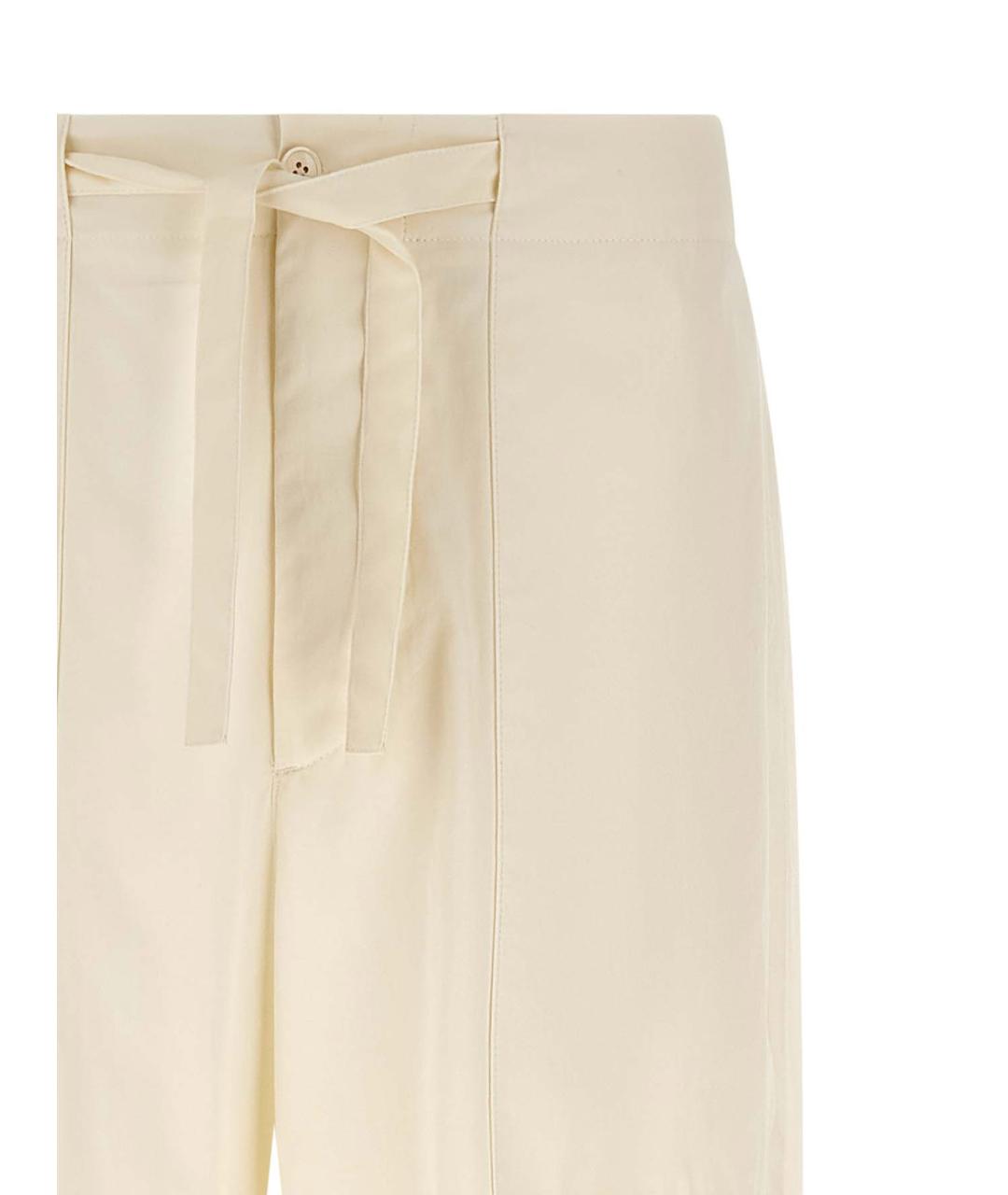 JIL SANDER Бежевые хлопковые повседневные брюки, фото 3
