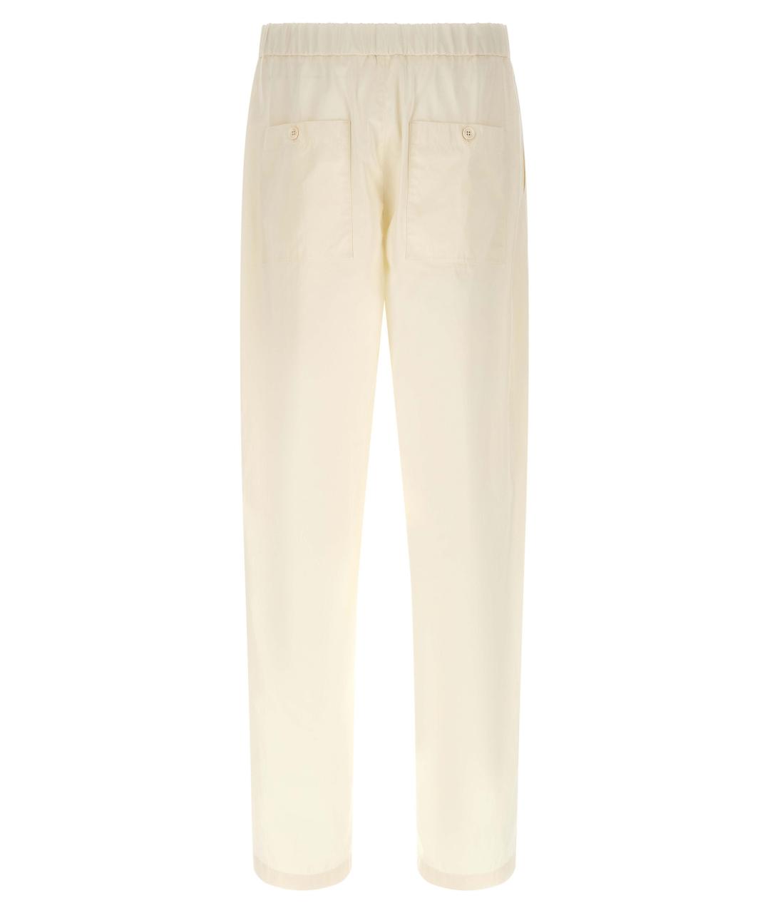 JIL SANDER Бежевые хлопковые повседневные брюки, фото 2