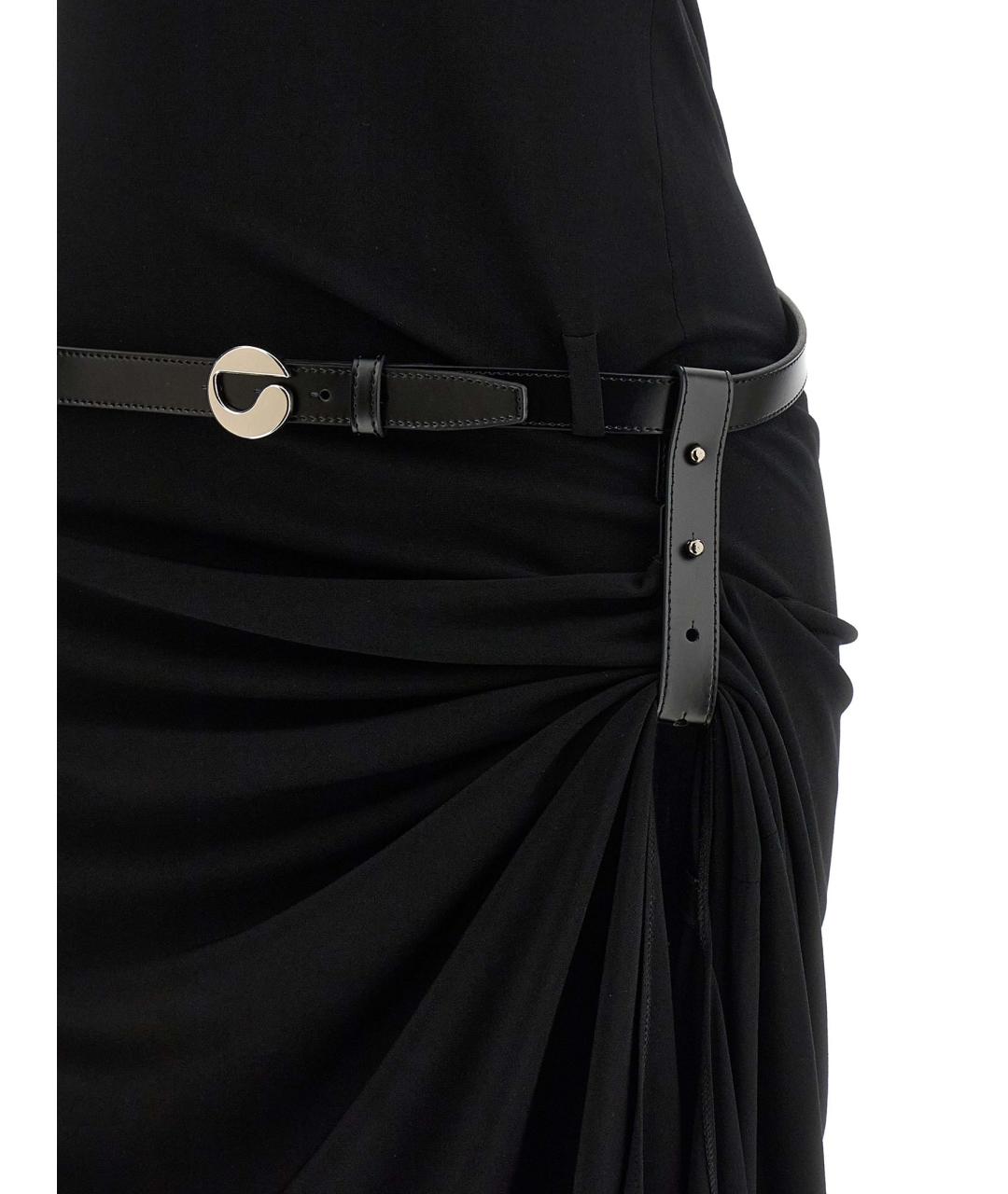 COPERNI Черное полиэстеровое вечернее платье, фото 4