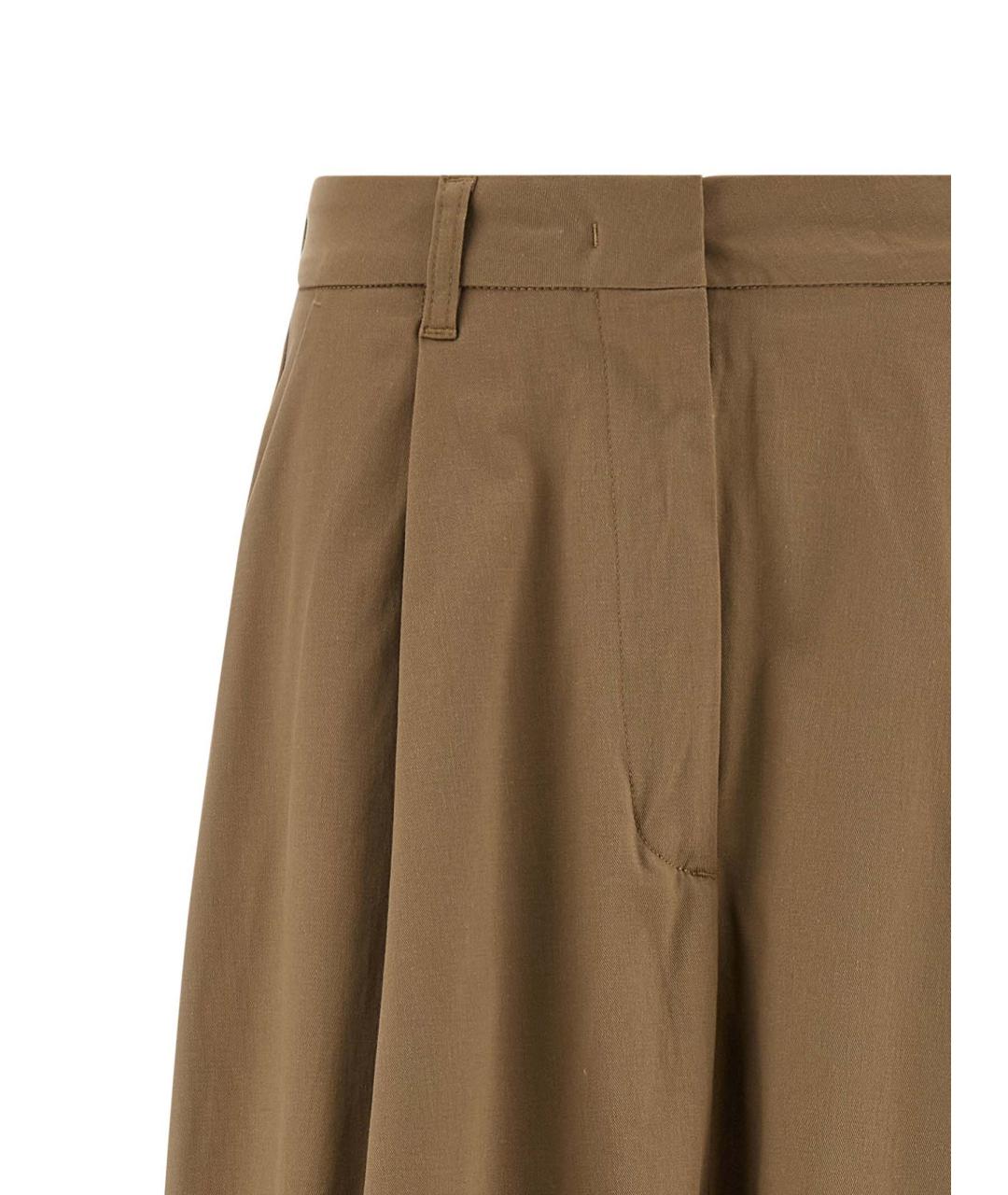 THELATEST Коричневая хлопковая юбка мини, фото 3