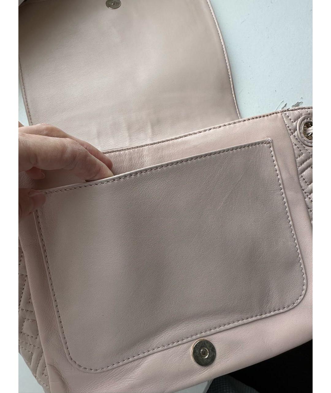 TORY BURCH Бежевая кожаная сумка через плечо, фото 8