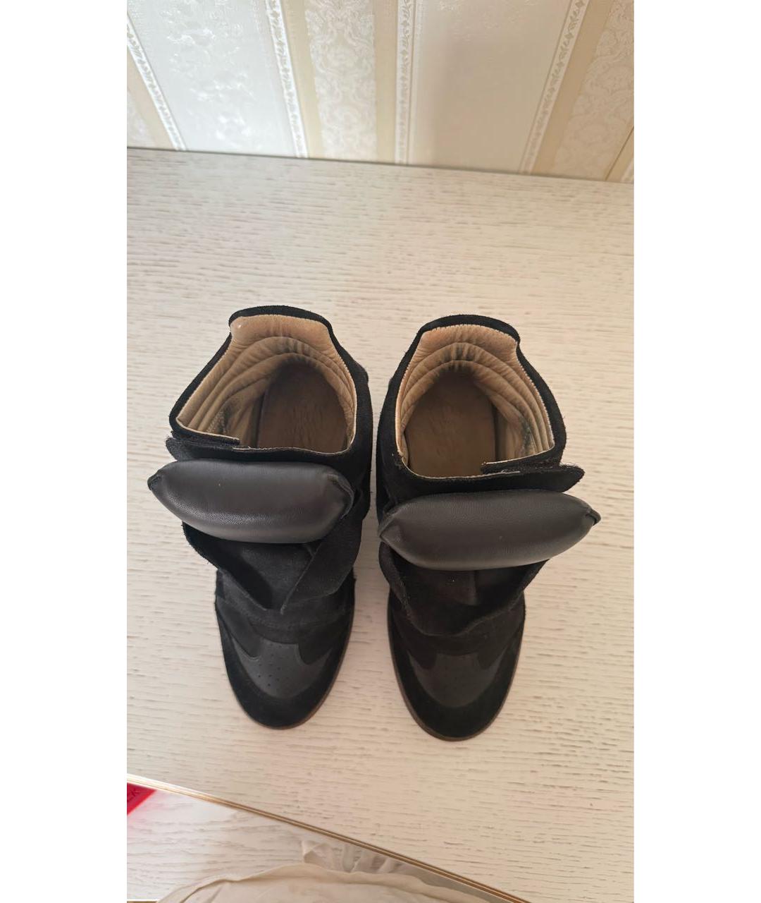 ISABEL MARANT Черные замшевые кеды, фото 3