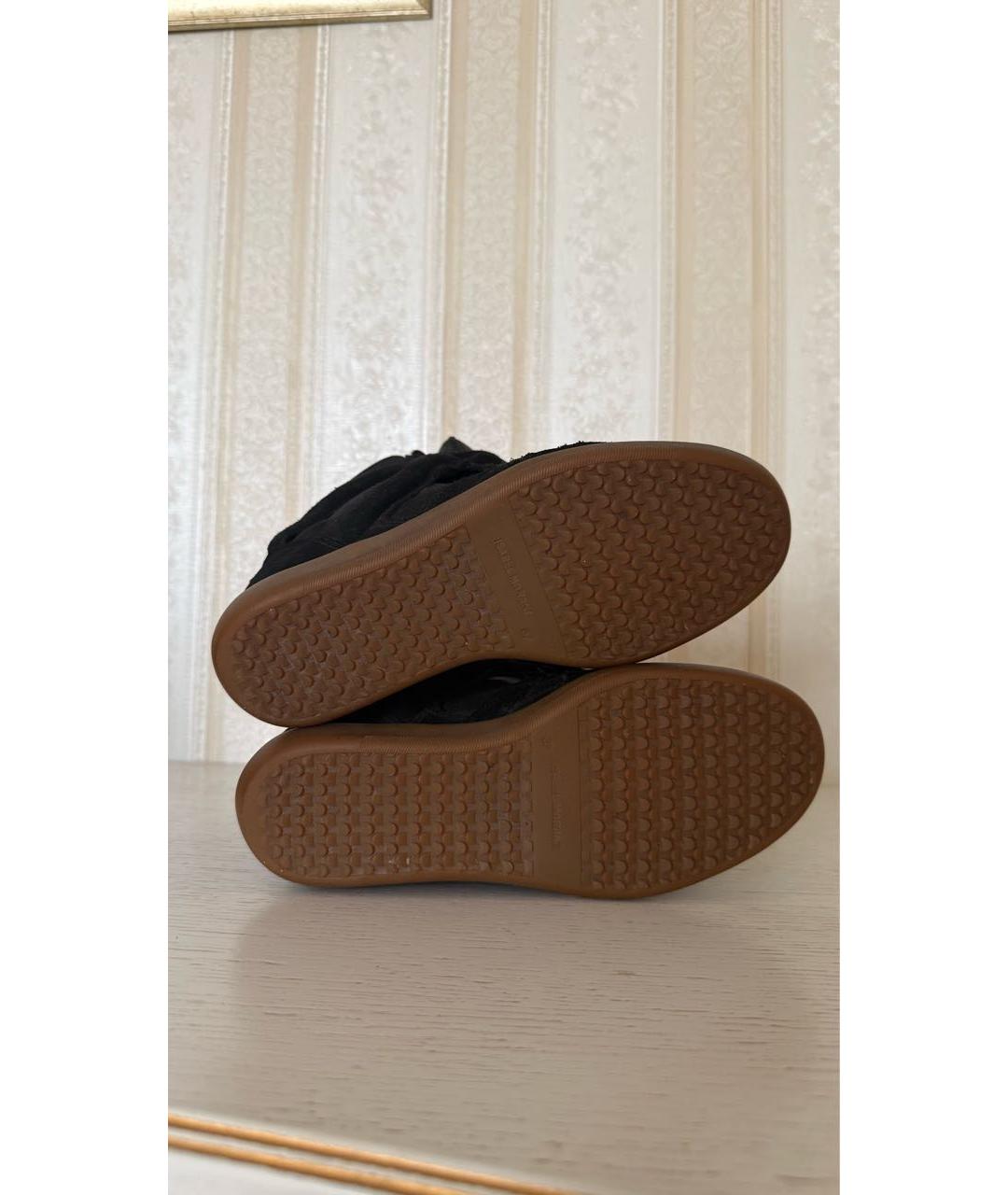 ISABEL MARANT Черные замшевые кеды, фото 5