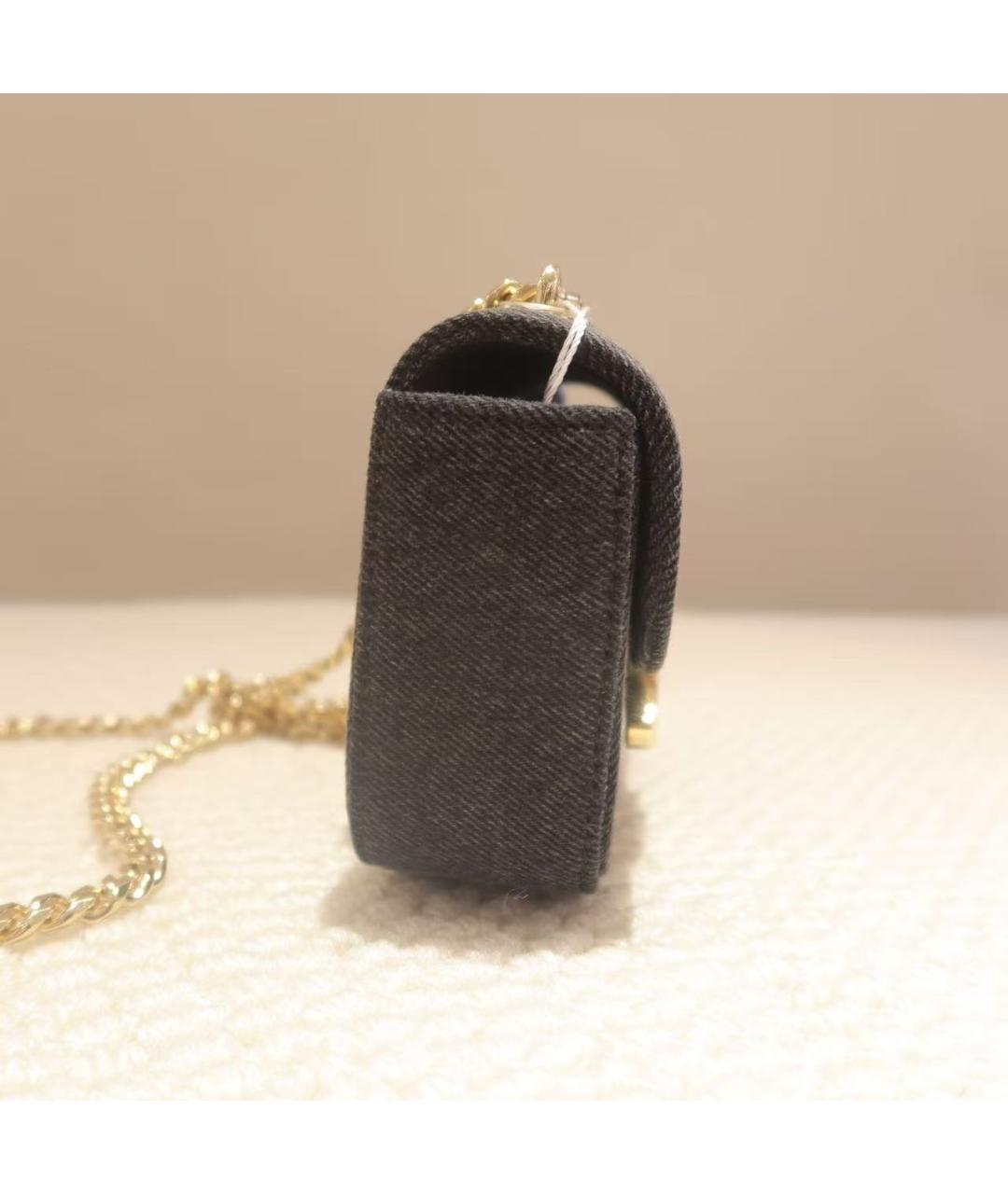 CELINE Черная деним сумка через плечо, фото 3