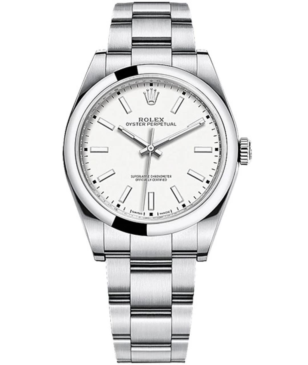 ROLEX Белые металлические часы, фото 1