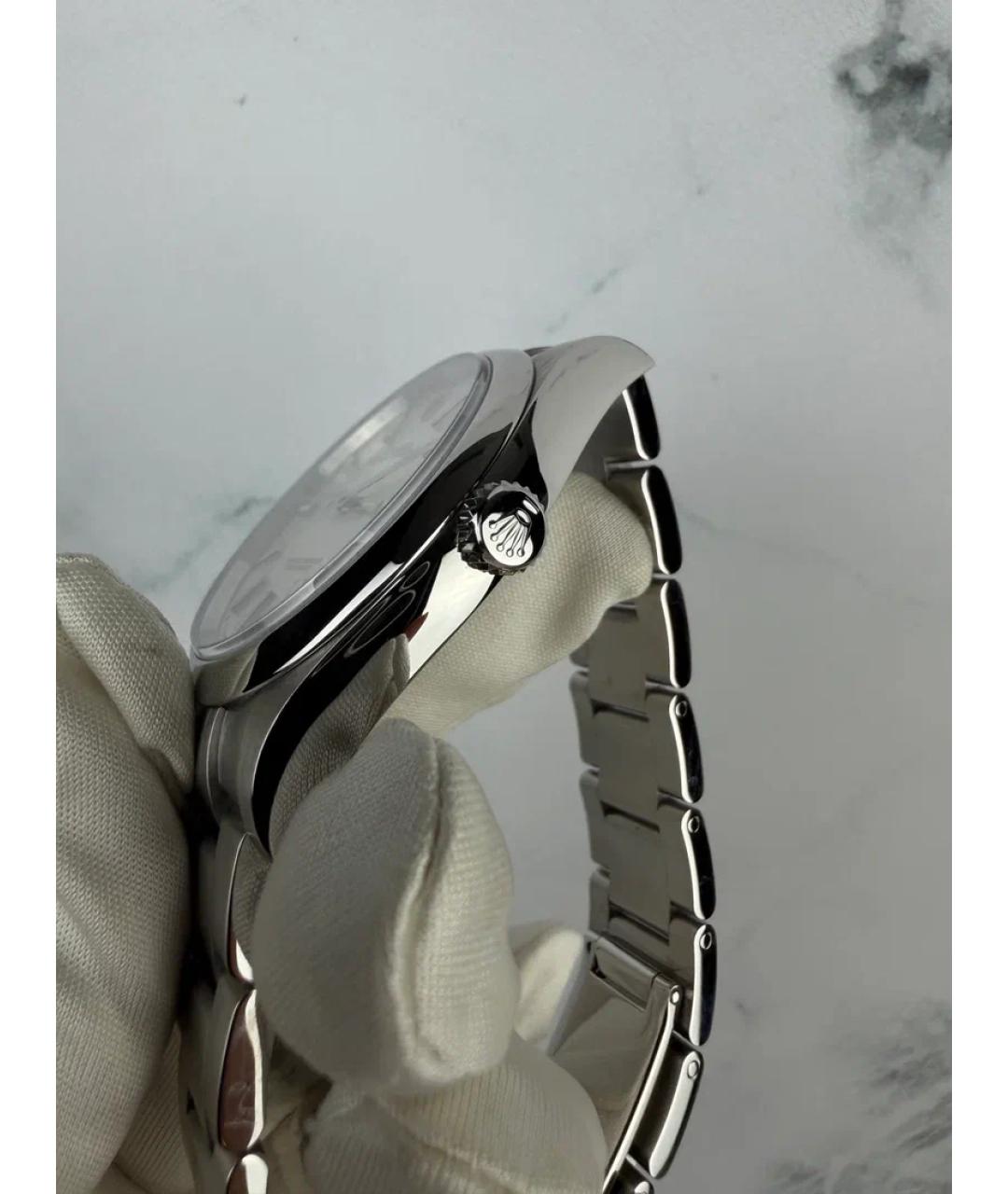 ROLEX Белые металлические часы, фото 3