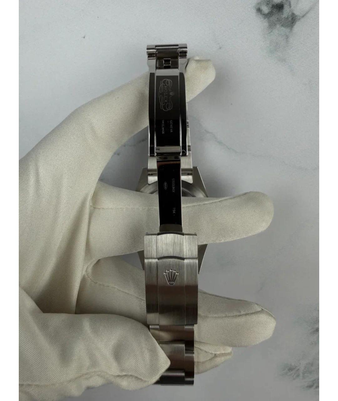 ROLEX Белые металлические часы, фото 7