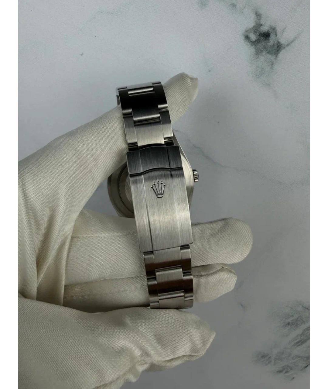 ROLEX Белые металлические часы, фото 6