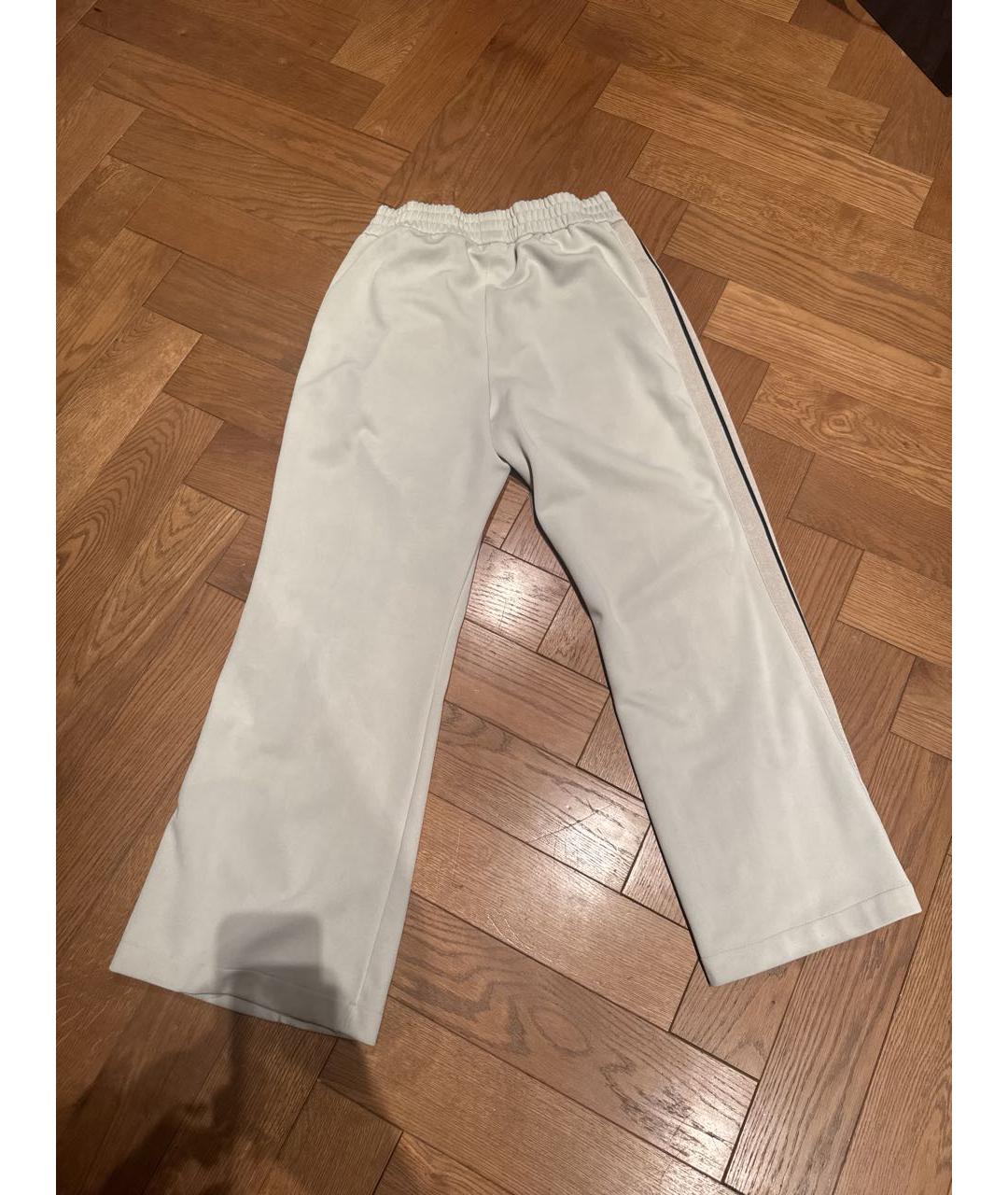 PALM ANGELS Бежевые полиэстеровые повседневные брюки, фото 2