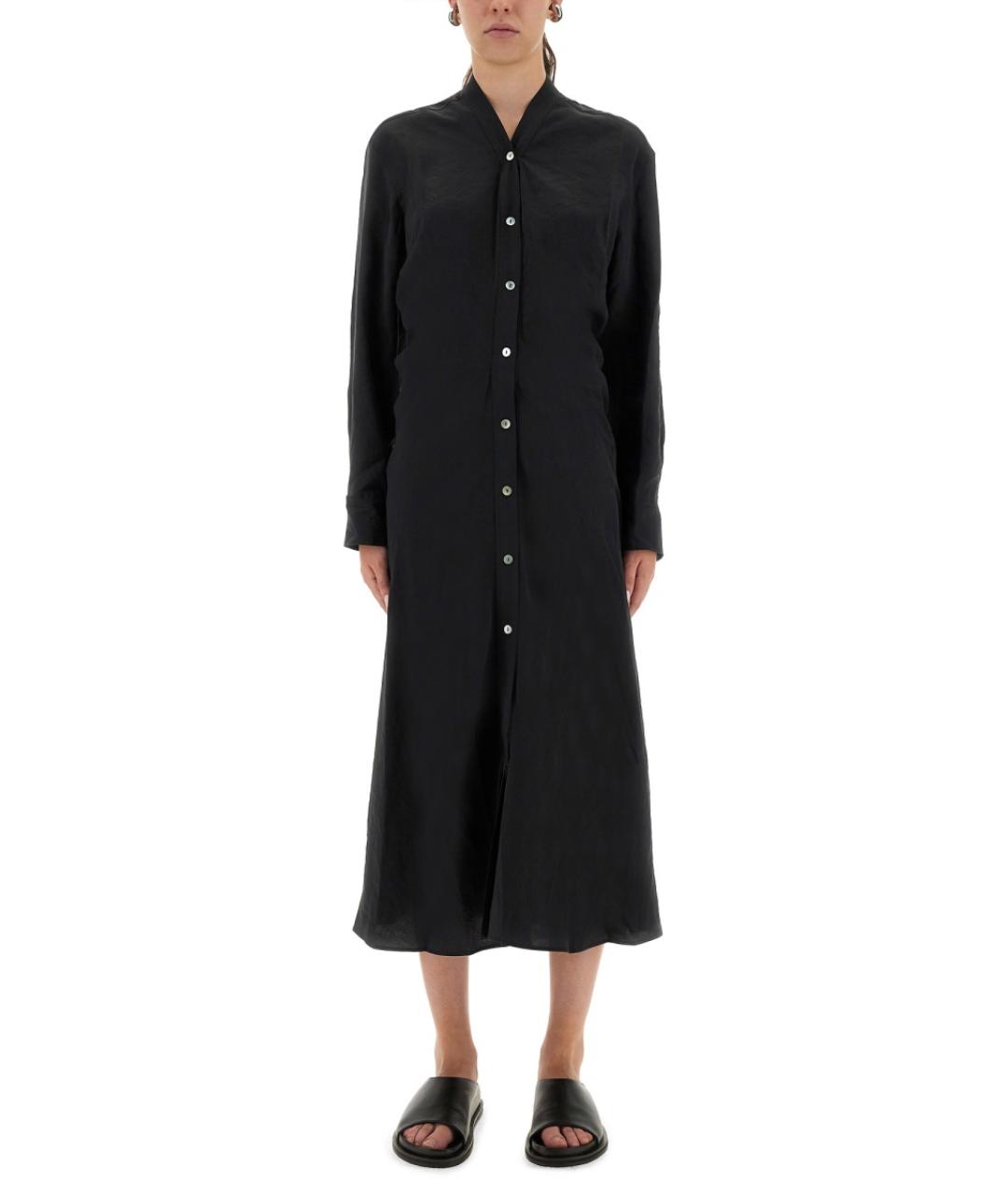 STUDIO NICHOLSON Синее полиэстеровое повседневное платье, фото 5