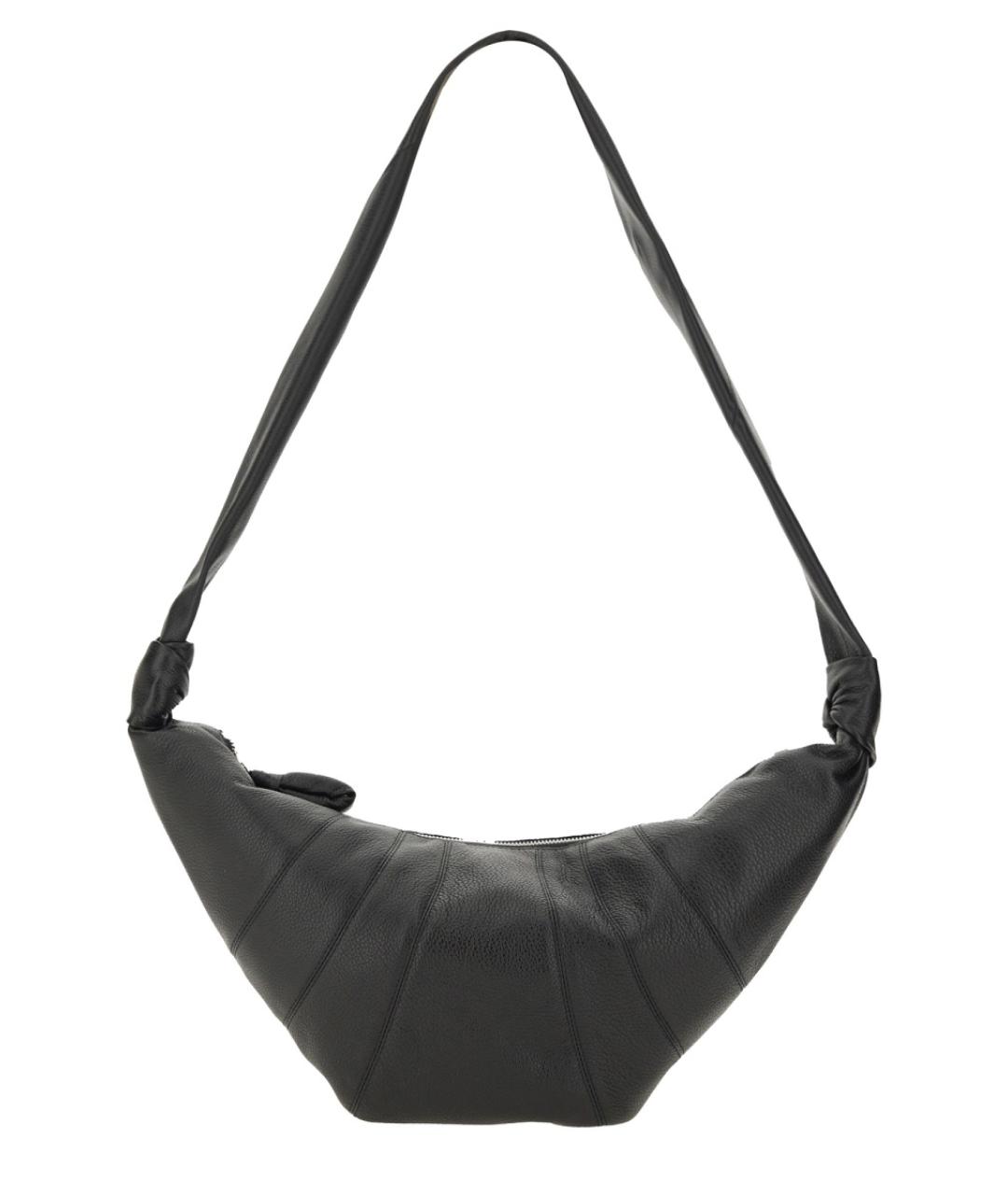 LEMAIRE Черная кожаная сумка через плечо, фото 1