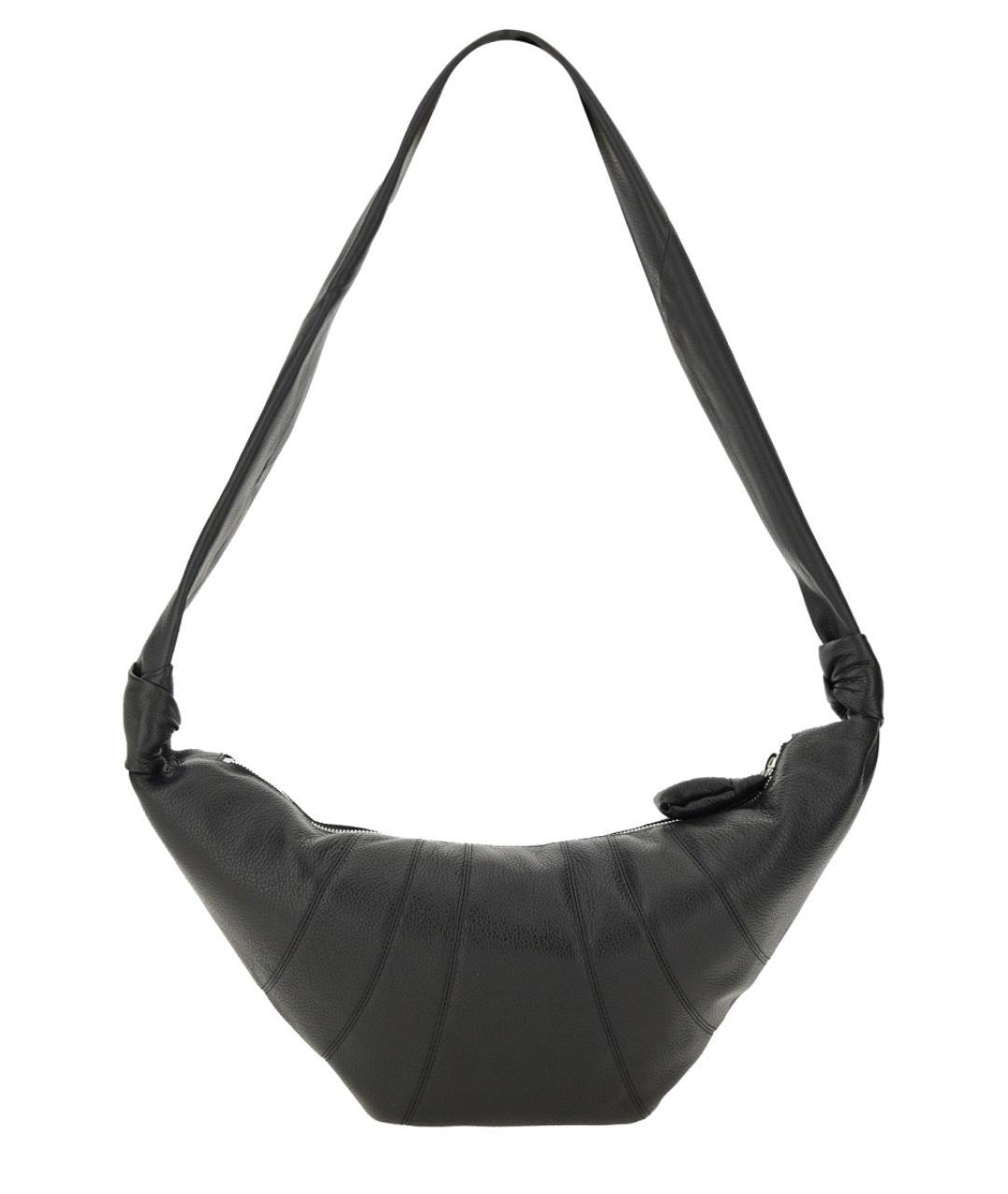 LEMAIRE Черная кожаная сумка через плечо, фото 2
