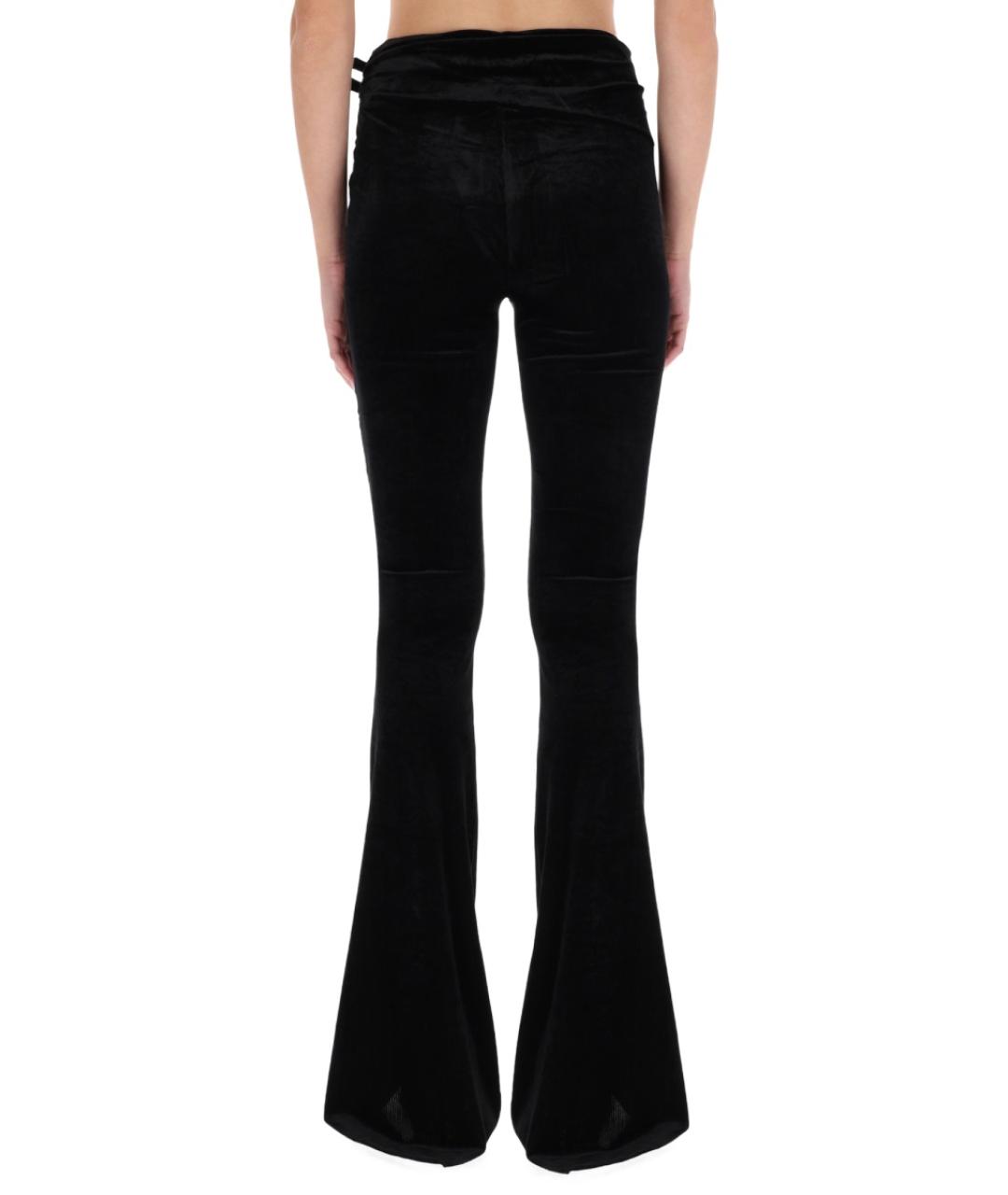 VERSACE JEANS COUTURE Черные полиэстеровые брюки узкие, фото 4