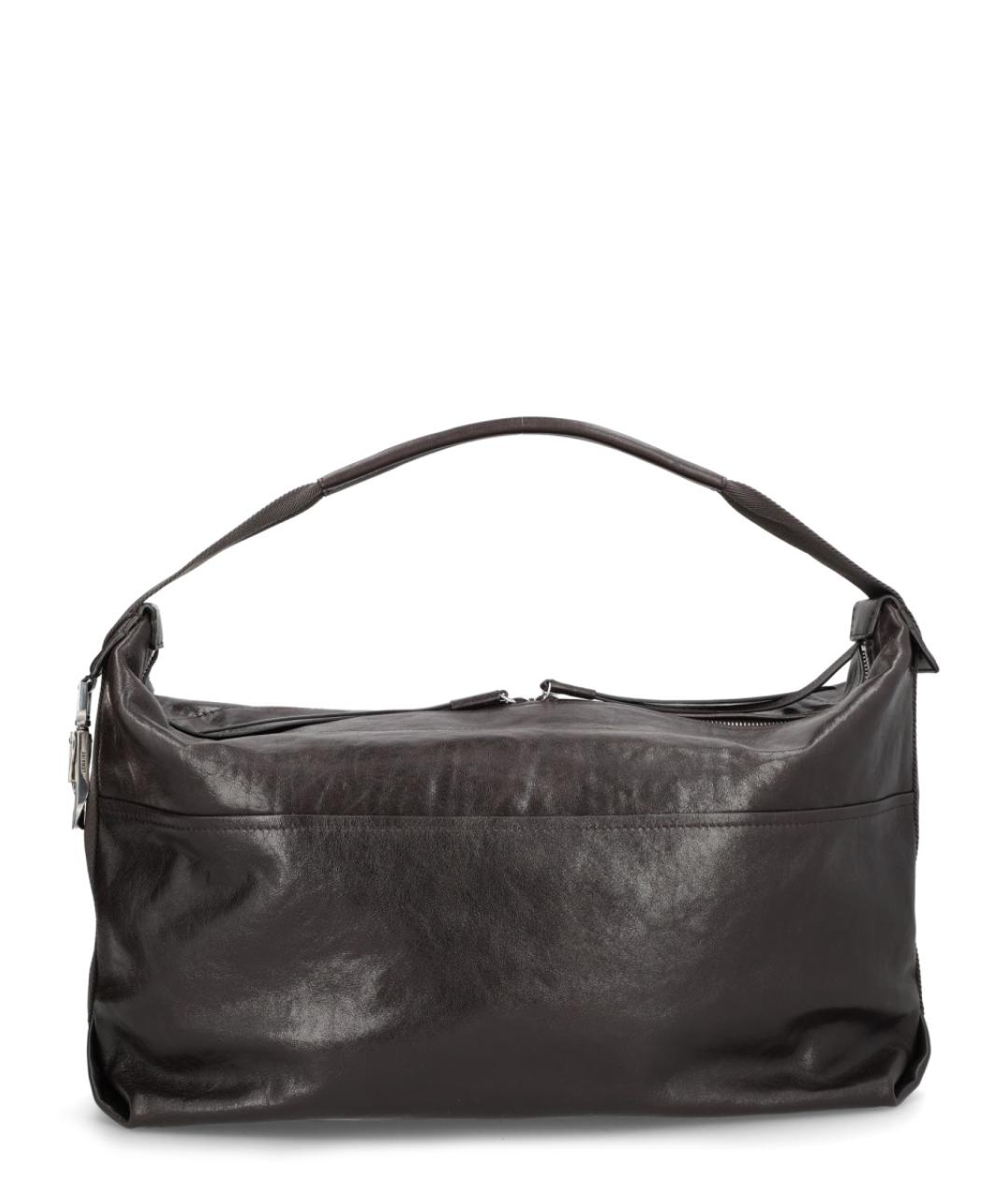 LEMAIRE Коричневая кожаная сумка через плечо, фото 1