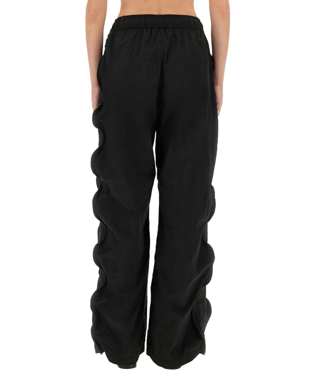 ALEXANDER WANG Черные полиэстеровые прямые брюки, фото 4