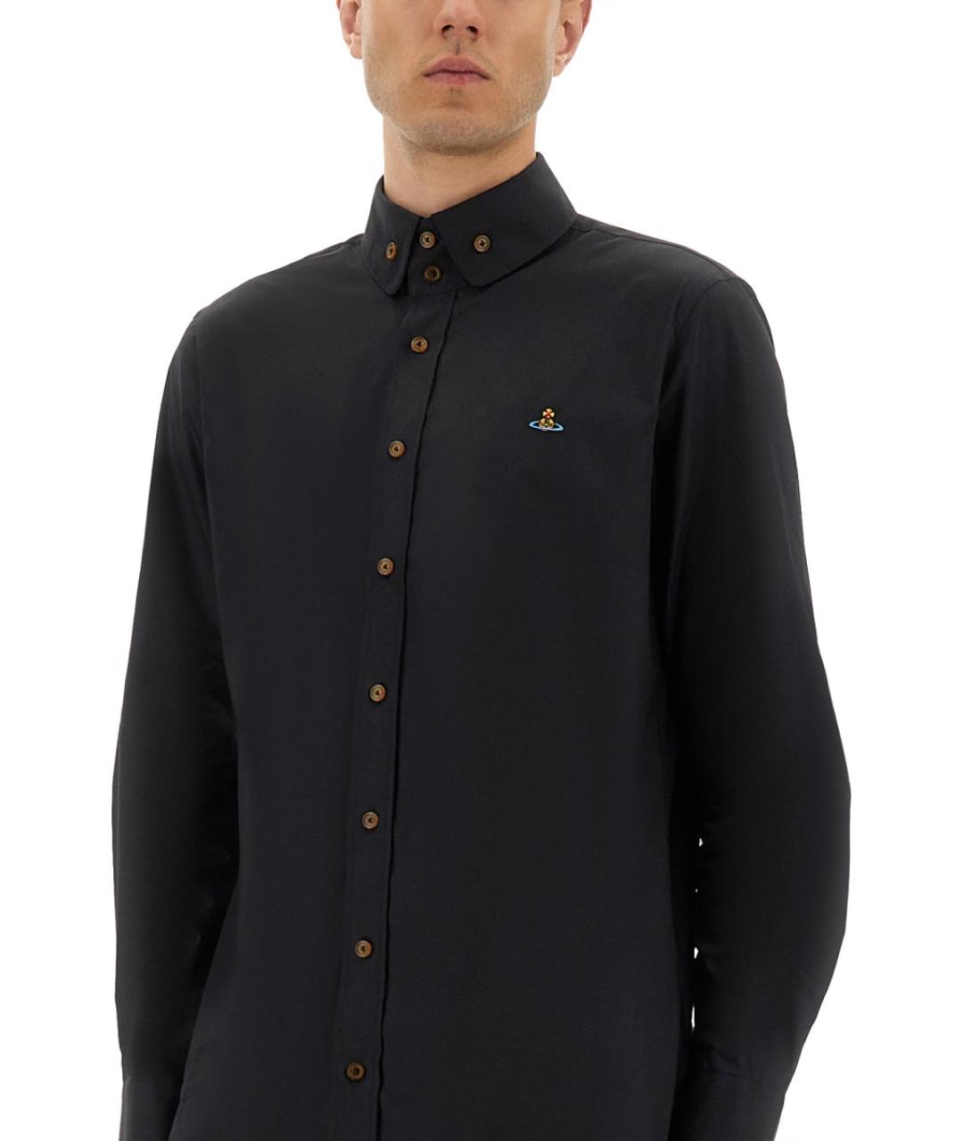 VIVIENNE WESTWOOD Черная хлопковая кэжуал рубашка, фото 4