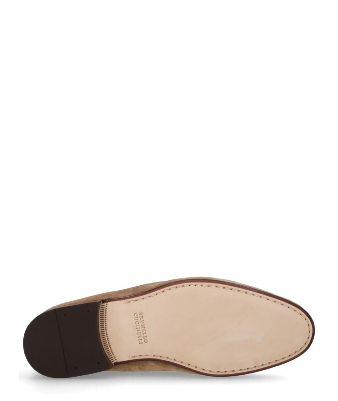 BRUNELLO CUCINELLI Коричневые замшевые лоферы, фото 6