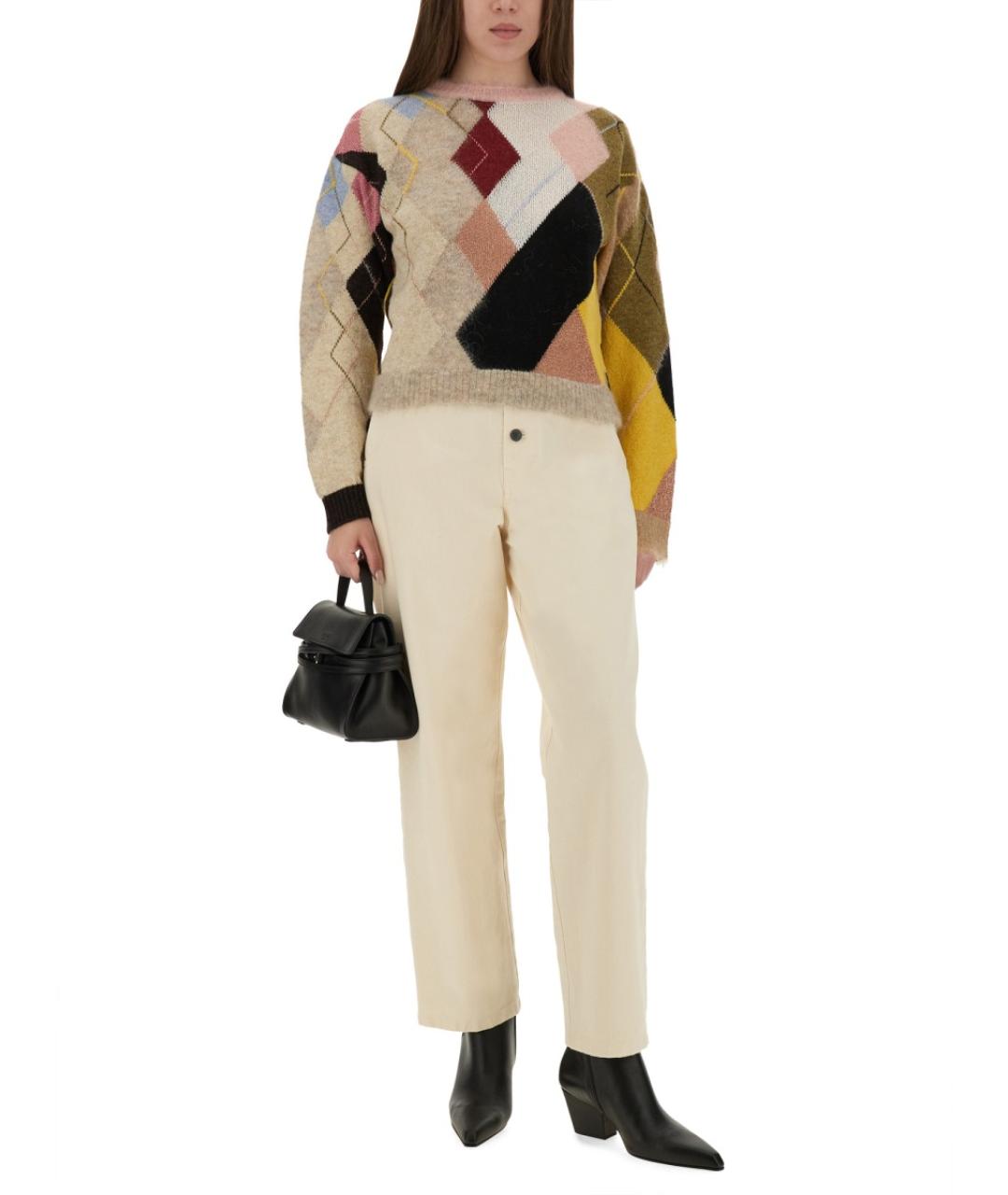 MOSCHINO Мульти шерстяной джемпер / свитер, фото 3