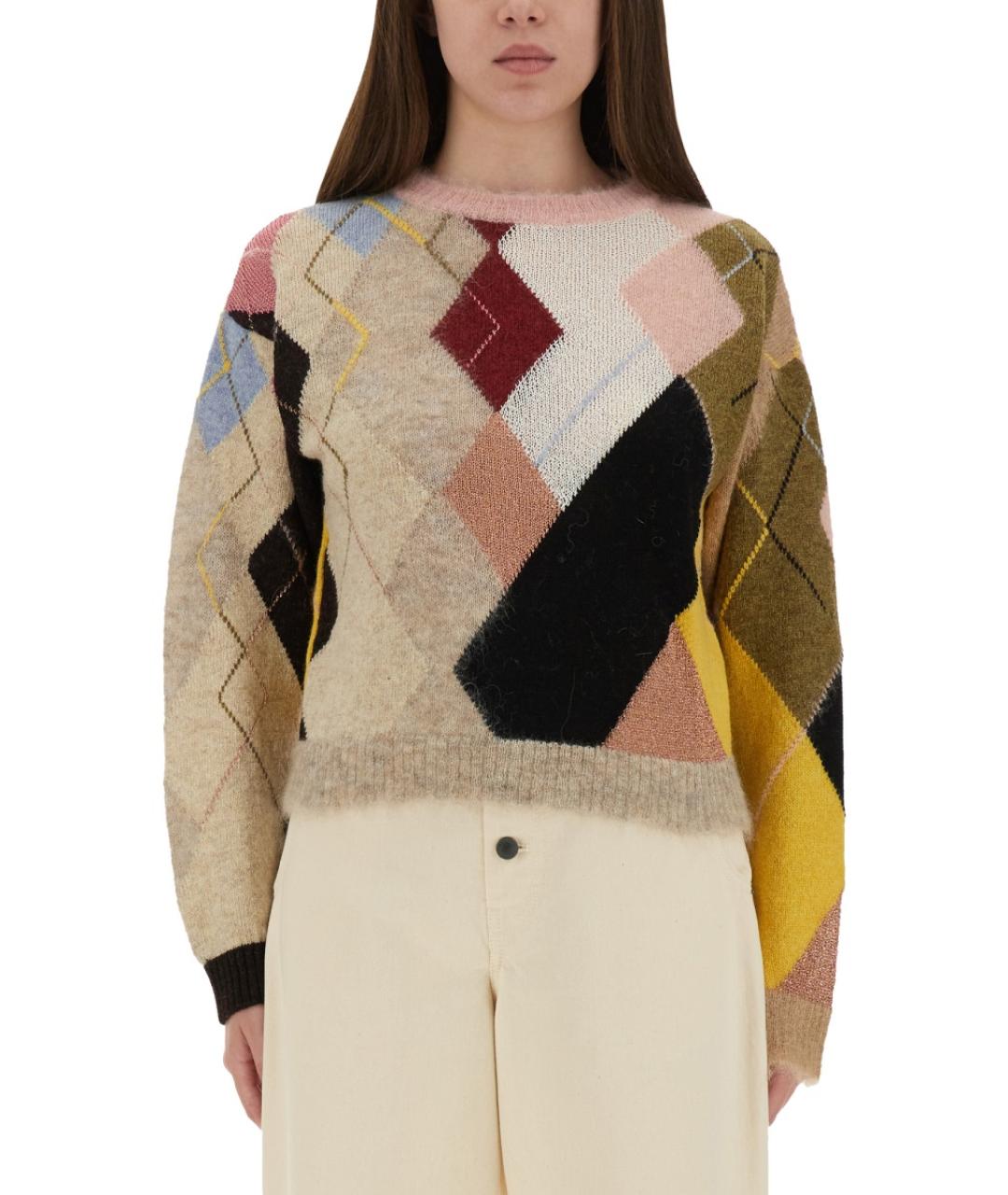 MOSCHINO Мульти шерстяной джемпер / свитер, фото 2