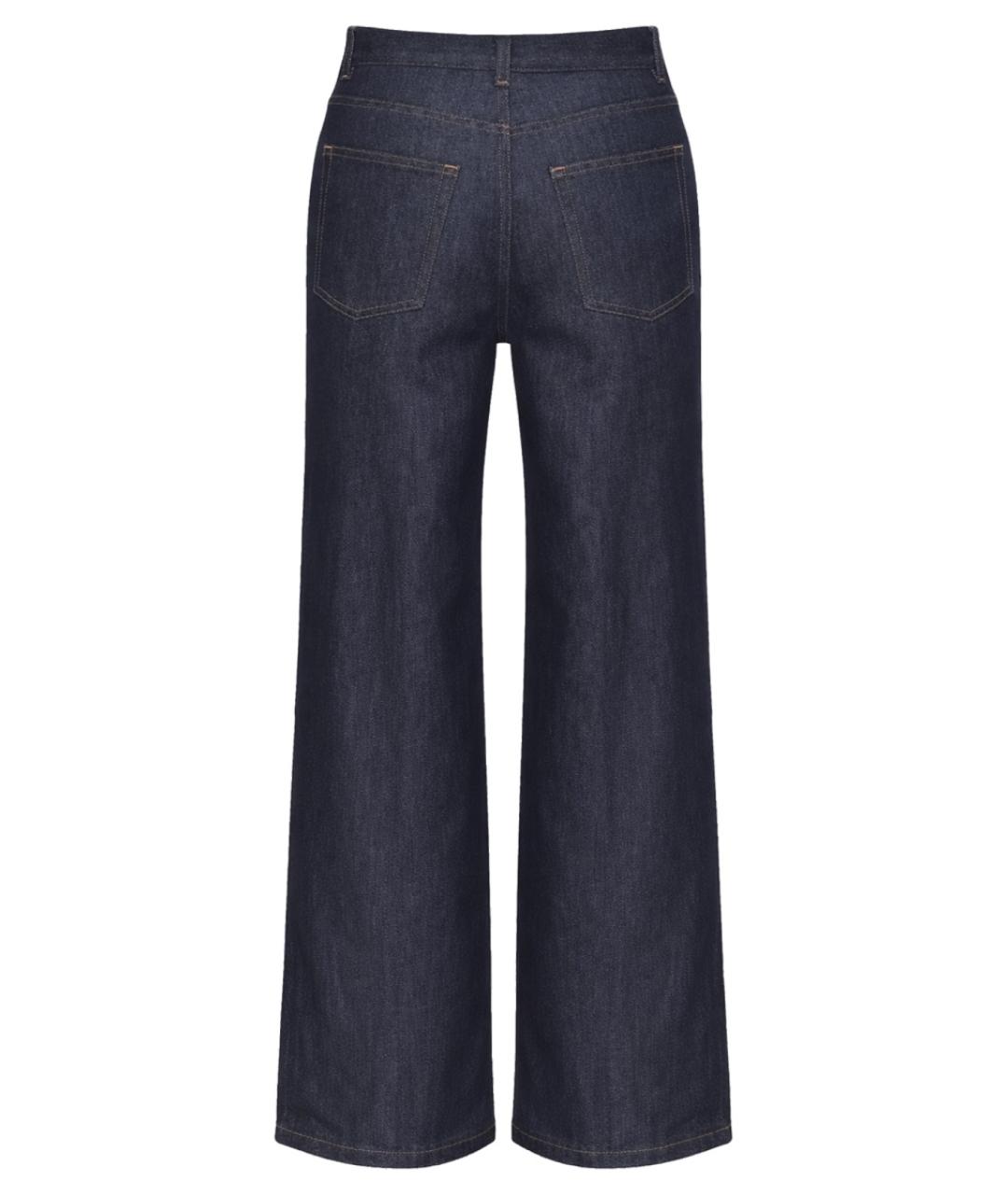 A.P.C. Синие хлопковые прямые джинсы, фото 2