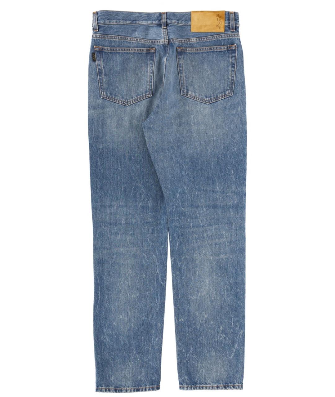 HAIKURE Синие хлопковые прямые джинсы, фото 2