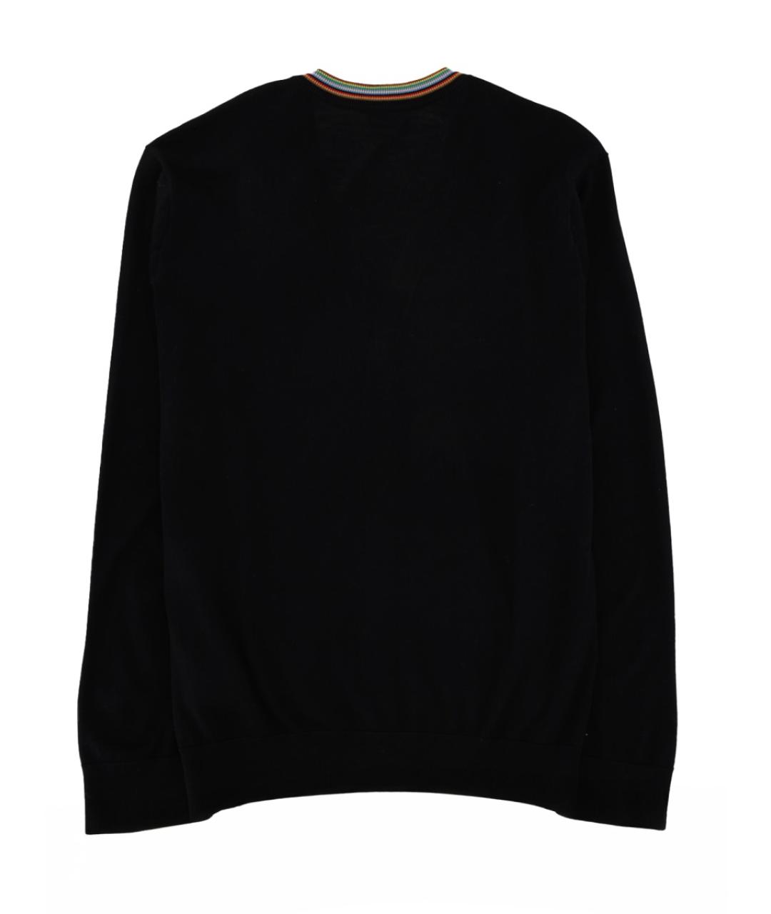 PAUL SMITH Черный шерстяной джемпер / свитер, фото 2