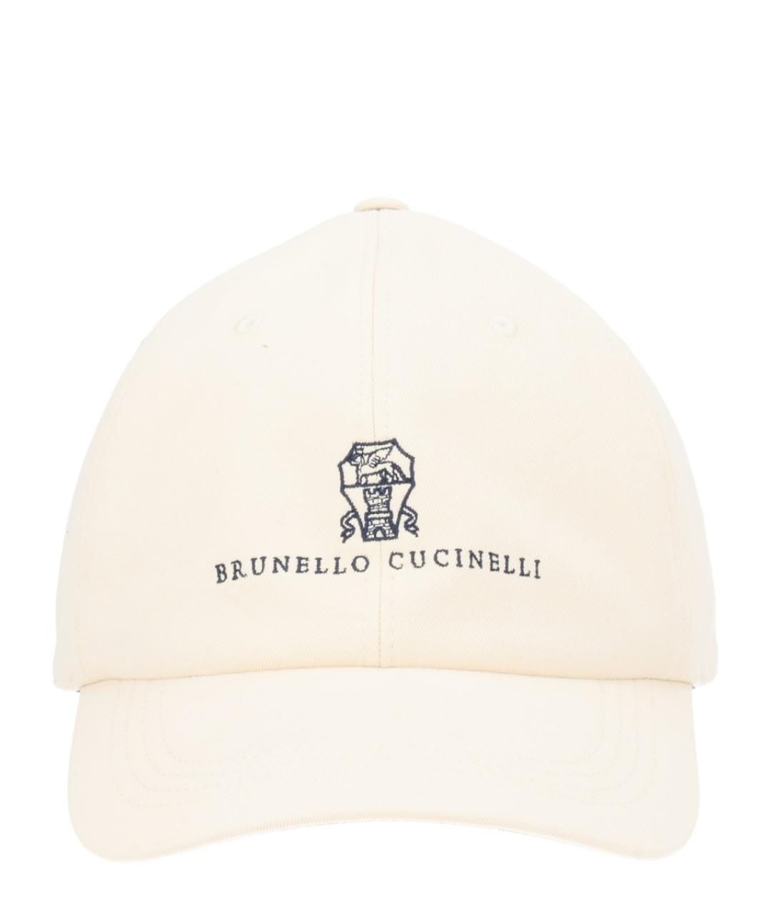 BRUNELLO CUCINELLI Бежевая кепка/бейсболка, фото 1