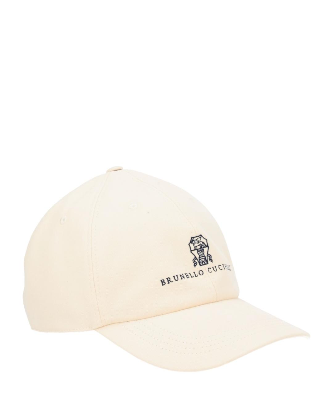 BRUNELLO CUCINELLI Бежевая кепка/бейсболка, фото 3