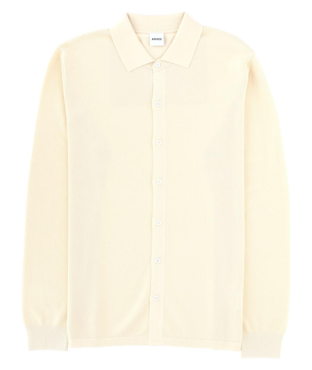 ASPESI Белая хлопковая кэжуал рубашка, фото 1