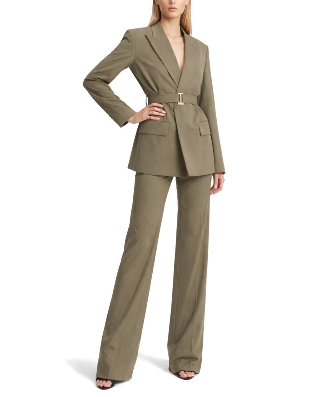 VICTORIA BECKHAM Зеленый шерстяной жакет/пиджак, фото 2