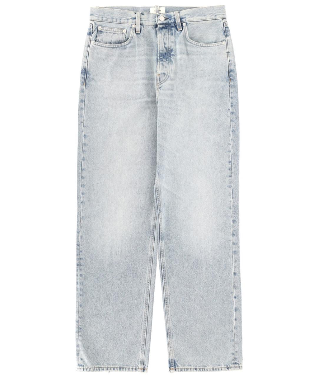 HAIKURE Голубые хлопковые прямые джинсы, фото 1