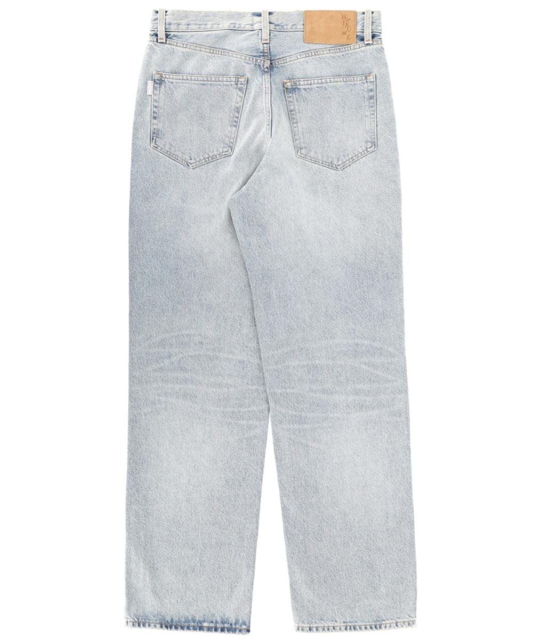 HAIKURE Голубые хлопковые прямые джинсы, фото 2